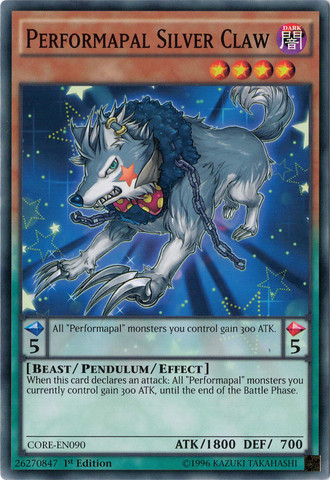 Performapal Silver Claw [CORE-EN090] Common | Odin's Place