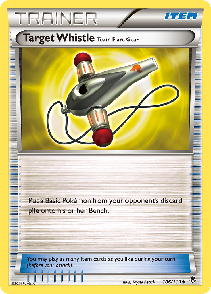 Target Whistle Team Flare Gear (106/119) [XY: Phantom Forces] | Odin's Place