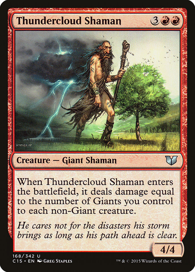 Thundercloud Shaman (168) [Commander 2015] | Odin's Place