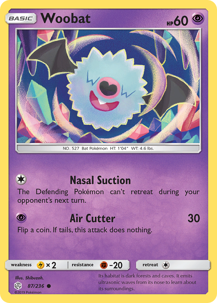 Woobat (87/236) [Sun & Moon: Cosmic Eclipse] | Odin's Place