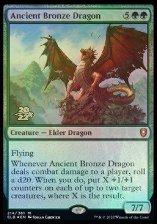 Ancient Bronze Dragon [Commander Legends: Battle for Baldur's Gate Prerelease Promos] | Odin's Place