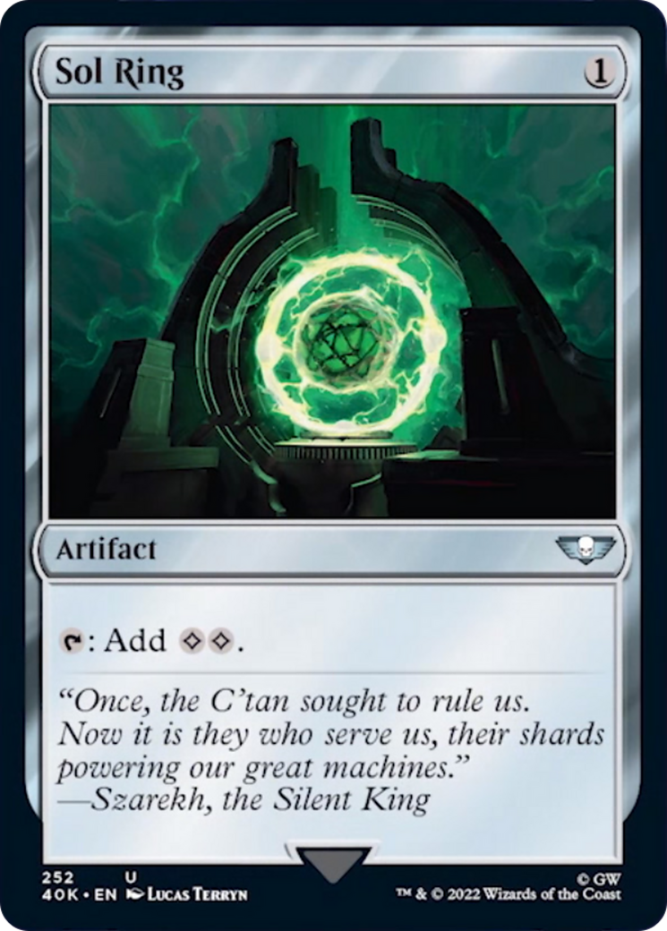 Sol Ring (252) (Surge Foil) [Warhammer 40,000] | Odin's Place