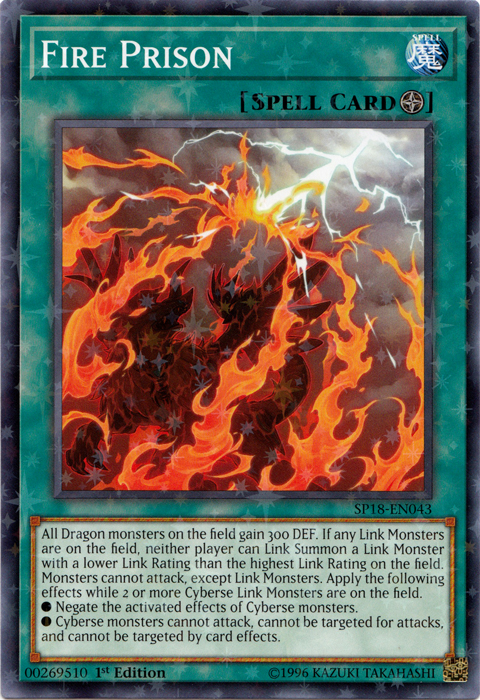 Fire Prison [SP18-EN043] Starfoil Rare | Odin's Place