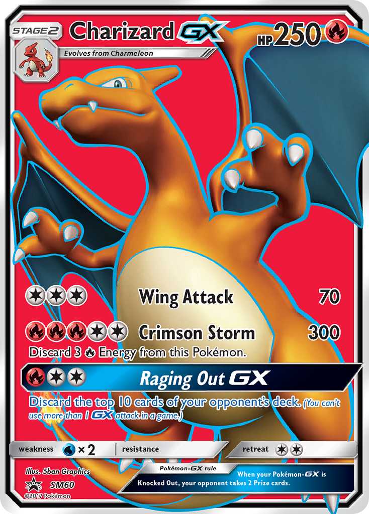 Charizard GX (SM60) (Jumbo Card) [Sun & Moon: Black Star Promos] | Odin's Place