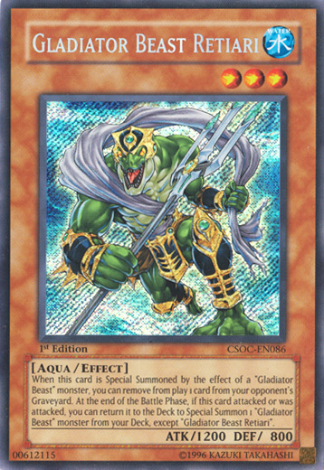 Gladiator Beast Retiari [CSOC-EN086] Secret Rare | Odin's Place