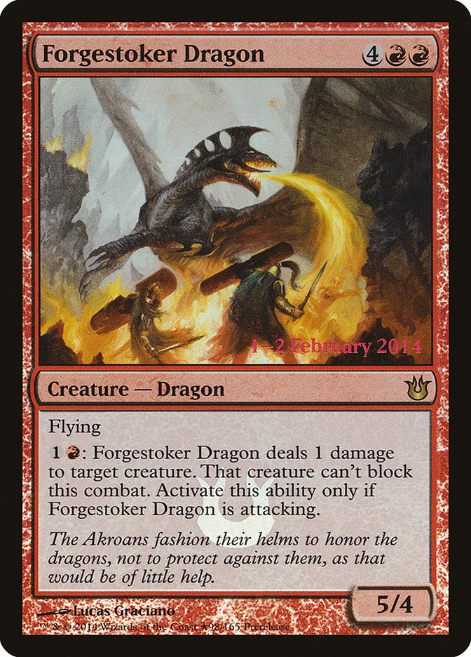 Forgestoker Dragon (98) [Born of the Gods Prerelease Promos] | Odin's Place
