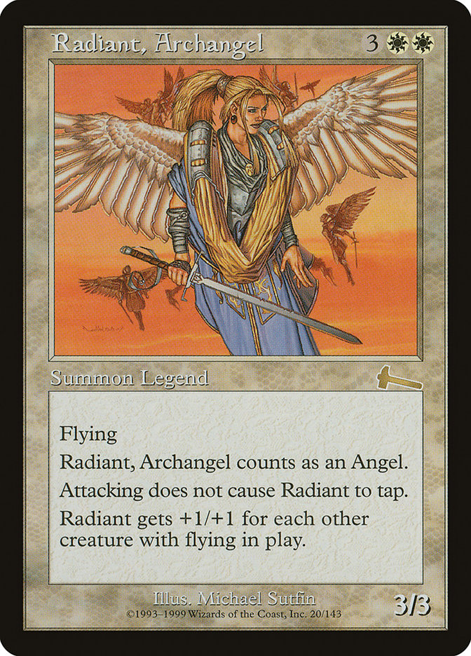 Radiant, Archangel (20) [Urza's Legacy] | Odin's Place