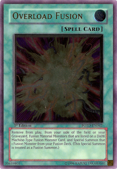 Overload Fusion [POTD-EN042] Ultimate Rare | Odin's Place