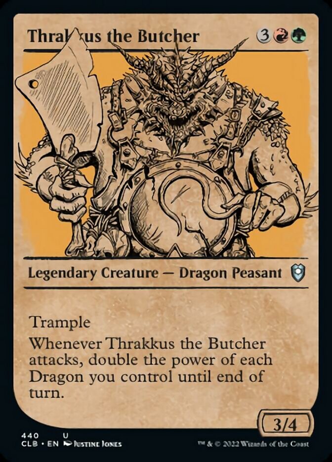 Thrakkus the Butcher (Showcase) [Commander Legends: Battle for Baldur's Gate] | Odin's Place