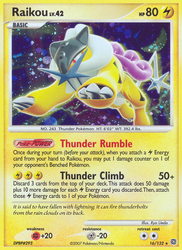 Raikou (16/132) [Diamond & Pearl: Secret Wonders] | Odin's Place