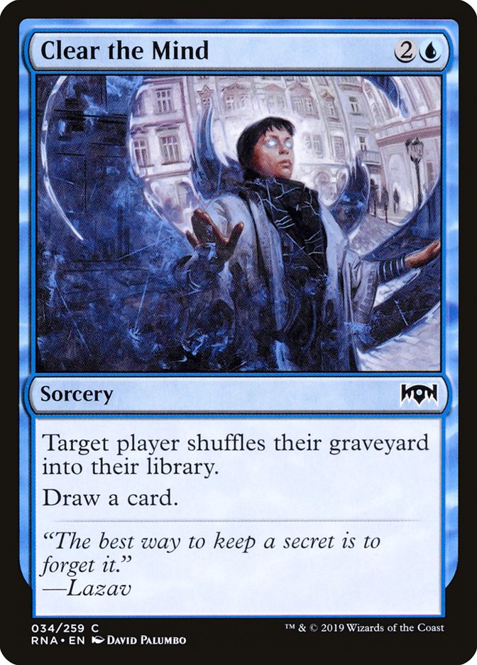Clear the Mind (34) [Ravnica Allegiance] | Odin's Place