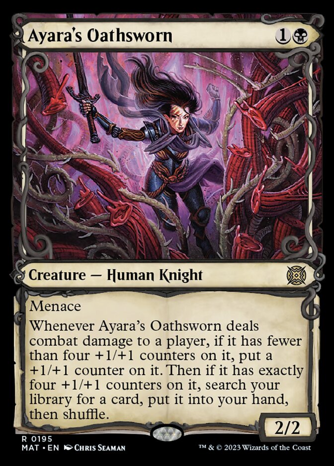 Ayara's Oathsworn (Showcase Halo Foil) [March of the Machine: The Aftermath] | Odin's Place