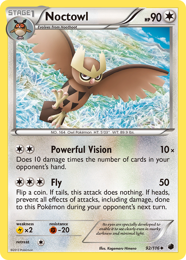 Noctowl (92/116) [Black & White: Plasma Freeze] | Odin's Place