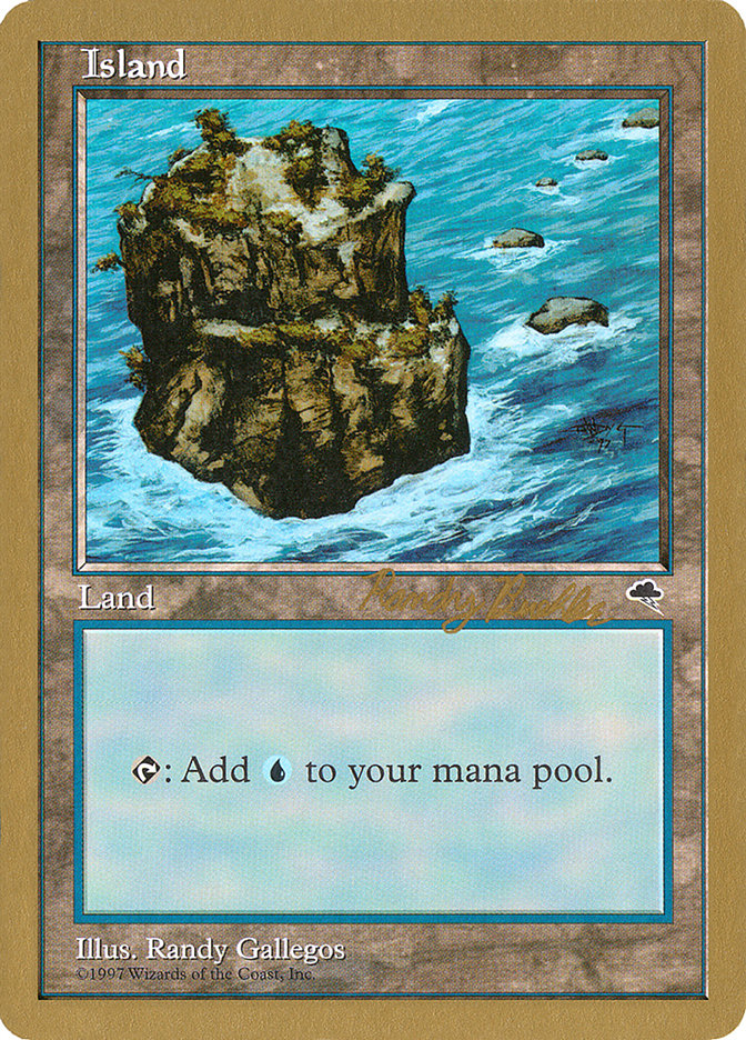 Island (rb335) (Randy Buehler) [World Championship Decks 1998] | Odin's Place