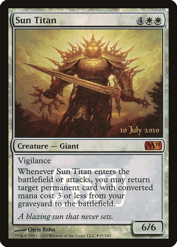 Sun Titan (35) [Magic 2011 Prerelease Promos] | Odin's Place