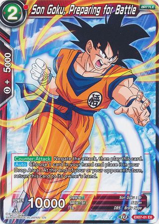 Son Goku, Preparing for Battle (EX07-01) [Magnificent Collection Fusion Hero] | Odin's Place