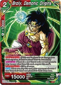 Broly, Demonic Origins (BT7-117_PR) [Assault of the Saiyans Prerelease Promos] | Odin's Place