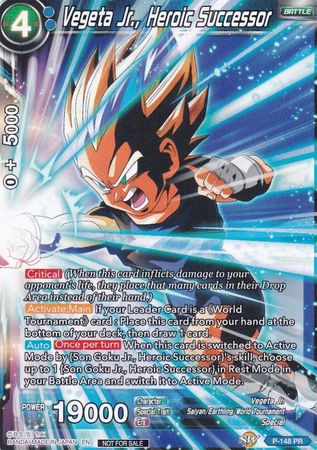 Vegeta Jr., Heroic Successor (Power Booster) (P-148) [Promotion Cards] | Odin's Place