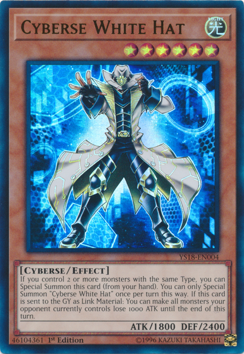 Cyberse White Hat [YS18-EN004] Ultra Rare | Odin's Place