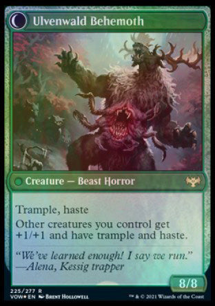 Ulvenwald Oddity // Ulvenwald Behemoth [Innistrad: Crimson Vow Prerelease Promos] | Odin's Place