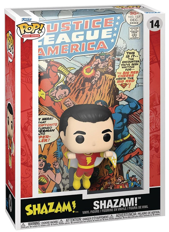 Pop Comic Covers Shazam! Vinyl Figure | Odin's Place