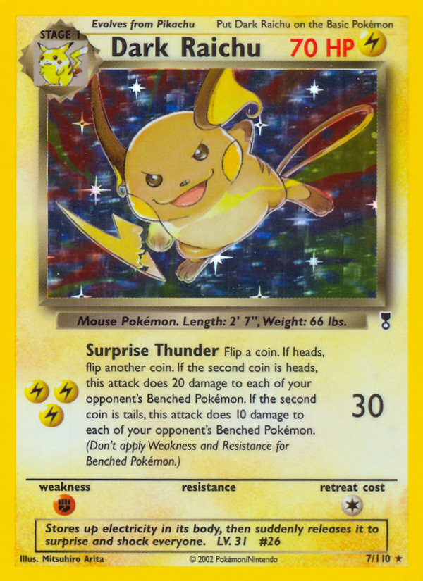 Dark Raichu (7/110) [Legendary Collection] | Odin's Place