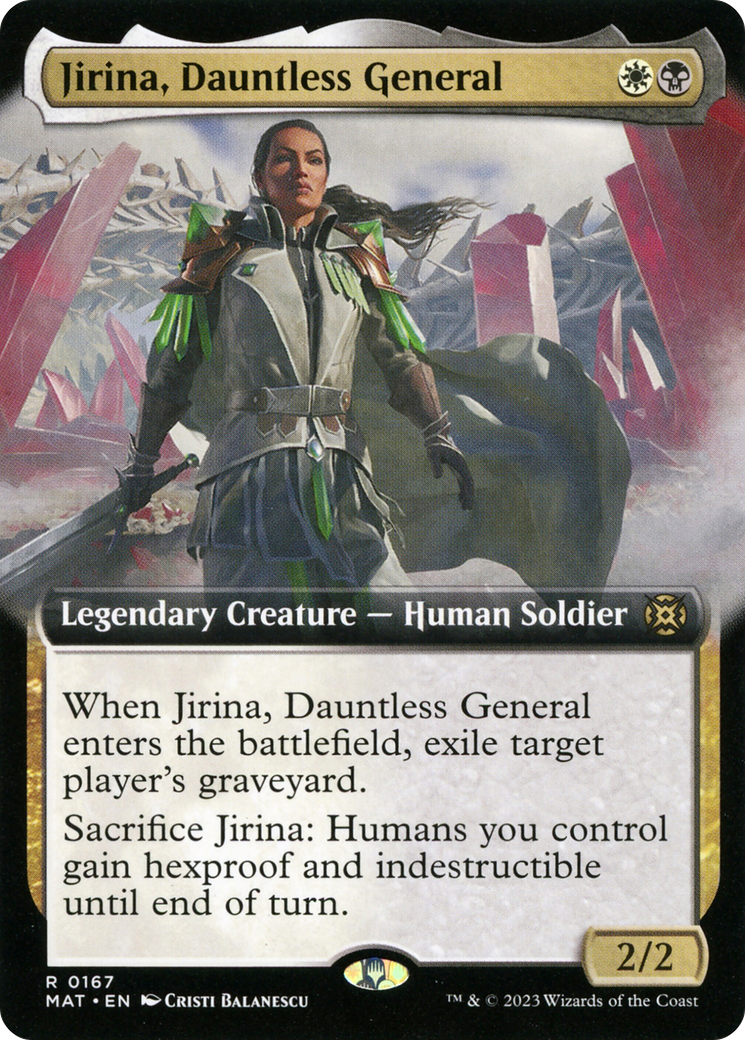 Jirina, Dauntless General (Extended Art) [March of the Machine: The Aftermath] | Odin's Place