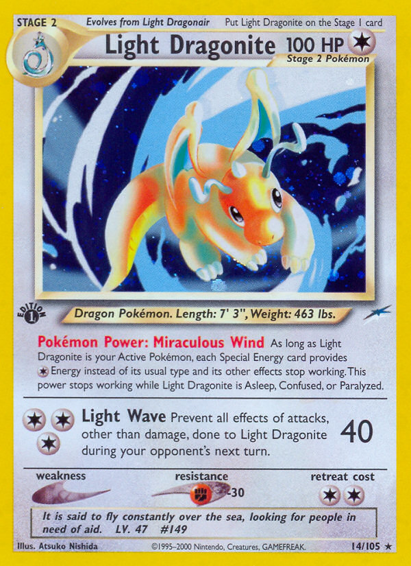 Light Dragonite (14/105) [Neo Destiny 1st Edition] | Odin's Place