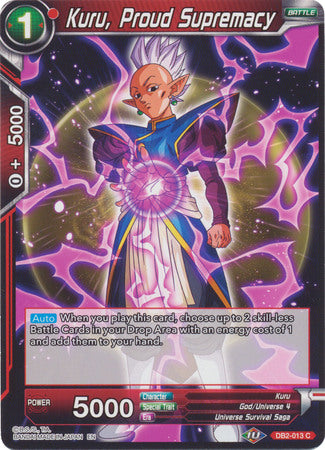 Kuru, Proud Supremacy (DB2-013) [Divine Multiverse] | Odin's Place