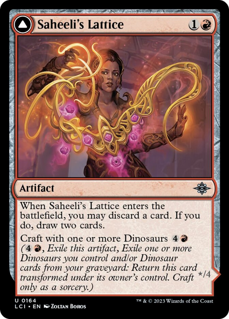 Saheeli's Lattice // Mastercraft Raptor [The Lost Caverns of Ixalan] | Odin's Place