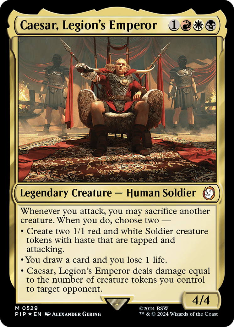 Caesar, Legion's Emperor (Surge Foil) [Fallout] | Odin's Place