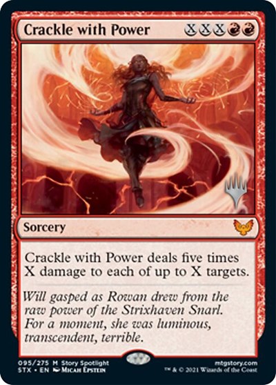 Crackle with Power (Promo Pack) [Strixhaven: School of Mages Promos] | Odin's Place