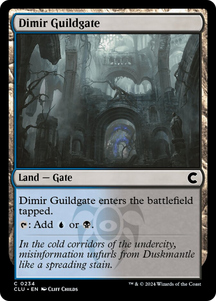Dimir Guildgate [Ravnica: Clue Edition] | Odin's Place