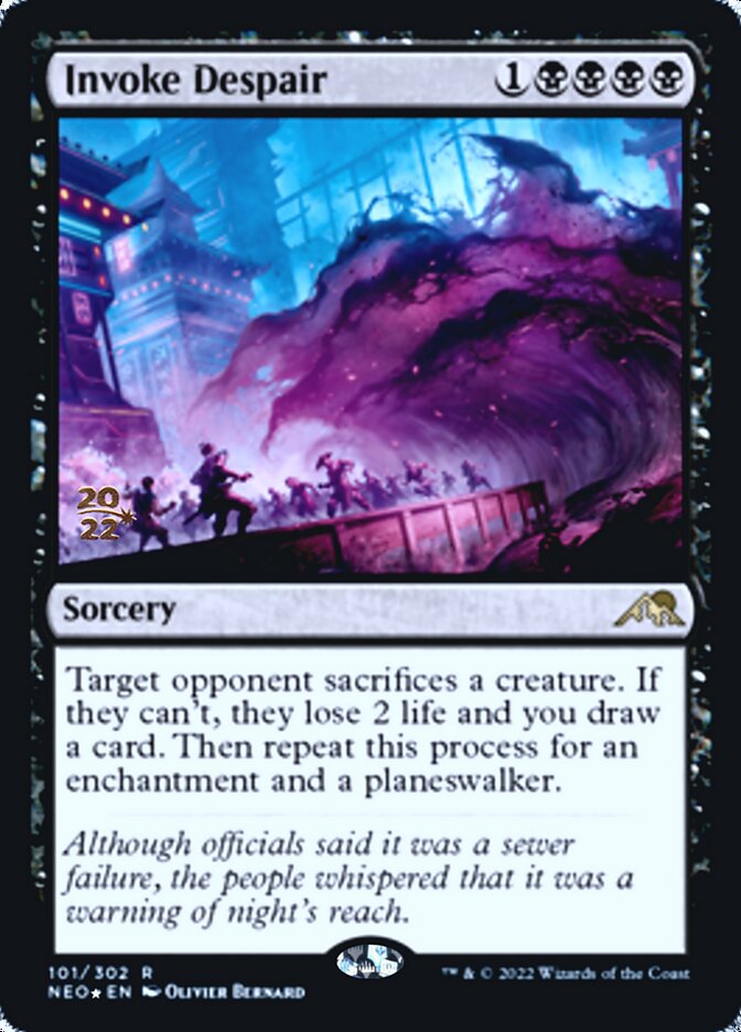 Invoke Despair [Kamigawa: Neon Dynasty Prerelease Promos] | Odin's Place