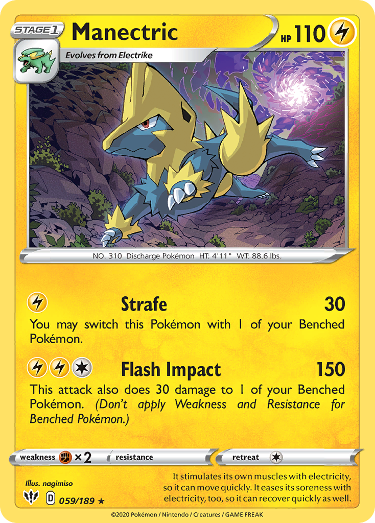 Manectric (059/189) [Sword & Shield: Darkness Ablaze] | Odin's Place