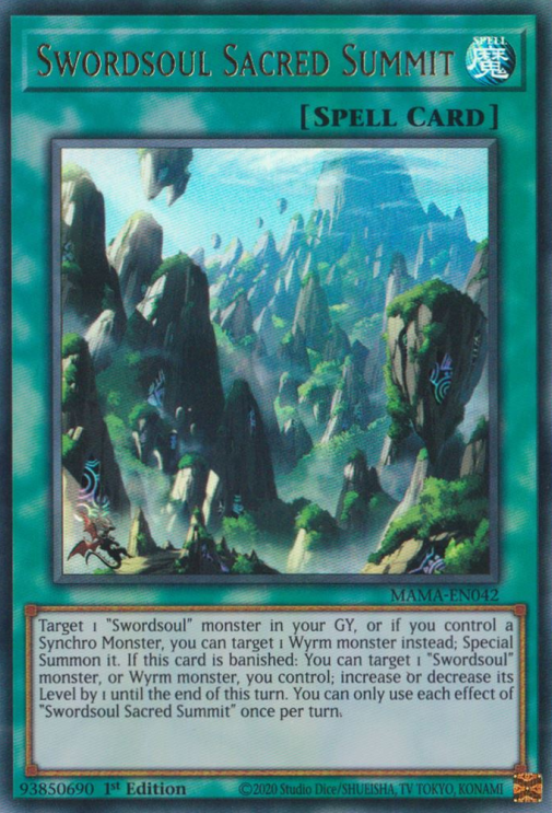 Swordsoul Sacred Summit [MAMA-EN042] Ultra Rare | Odin's Place