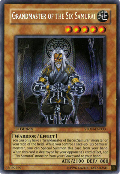Grandmaster of the Six Samurai [STON-EN000] Secret Rare | Odin's Place