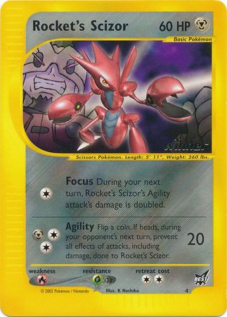 Rocket's Scizor (4) (Winner) [Best of Promos] | Odin's Place