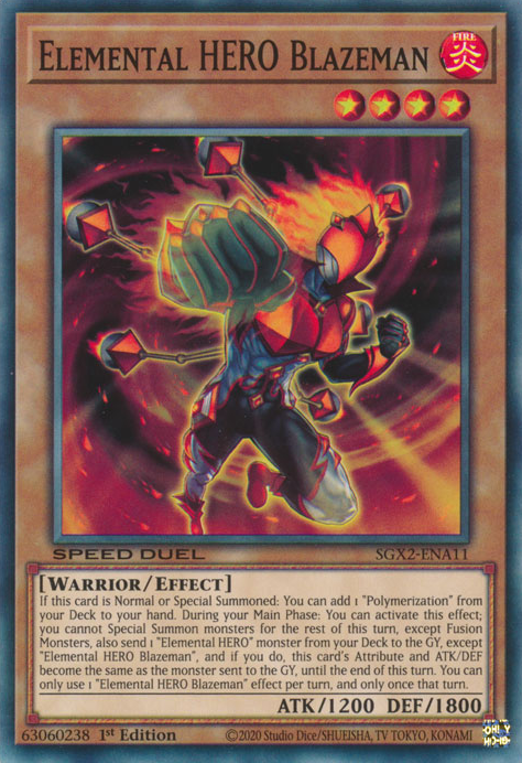 Elemental HERO Blazeman [SGX2-ENA11] Common | Odin's Place