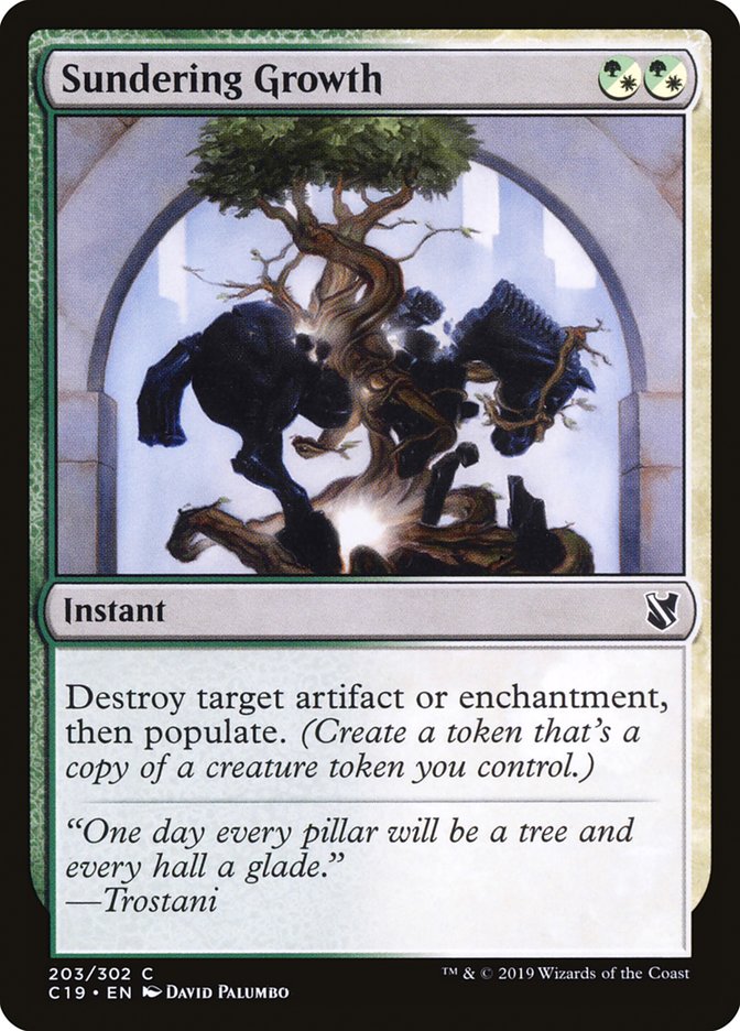 Sundering Growth [Commander 2019] | Odin's Place
