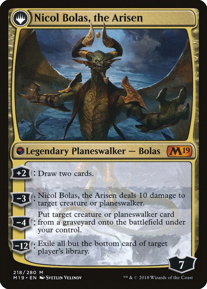 Nicol Bolas, the Ravager // Nicol Bolas, the Arisen [Core Set 2019] | Odin's Place