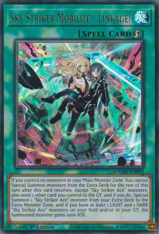 Sky Striker Mobilize - Linkage! [MAMA-EN003] Ultra Rare | Odin's Place