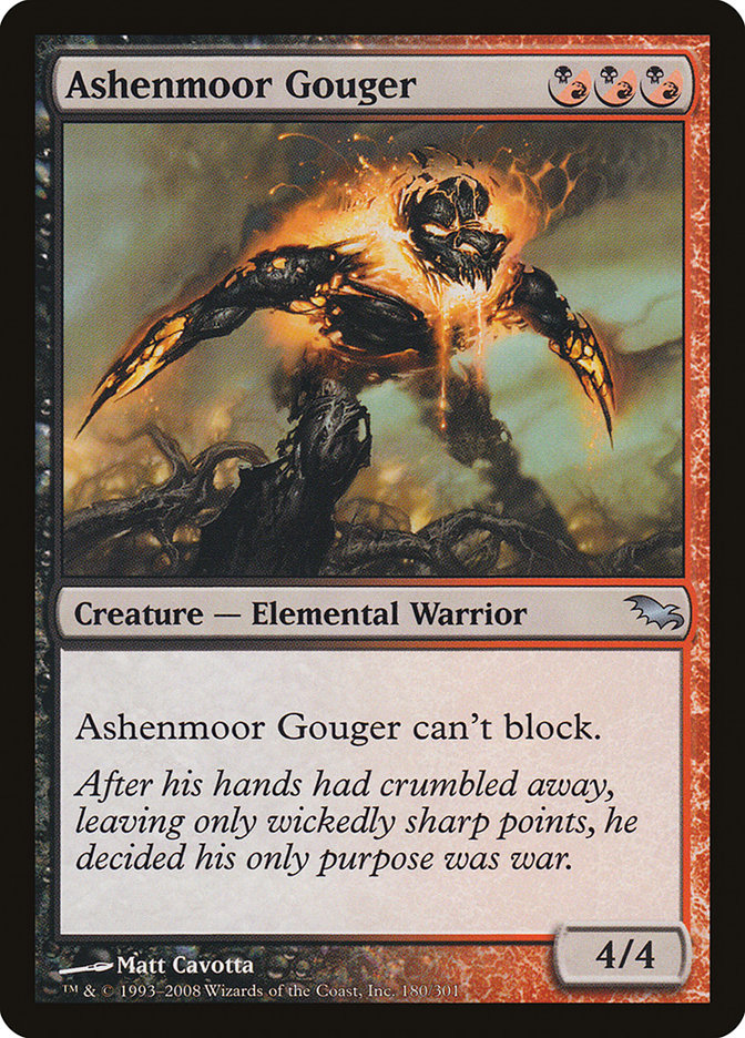 Ashenmoor Gouger (180) [Shadowmoor] | Odin's Place