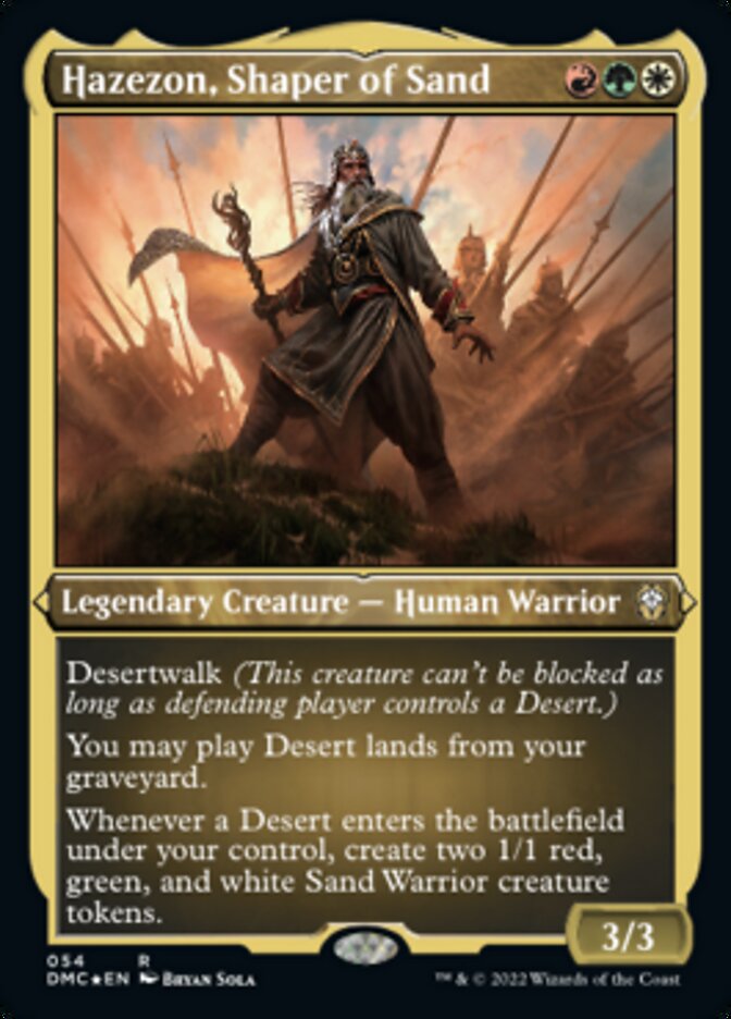 Hazezon, Shaper of Sand (Foil Etched) [Dominaria United Commander] | Odin's Place
