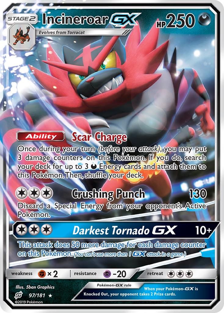 Incineroar GX (97/181) [Sun & Moon: Team Up] | Odin's Place