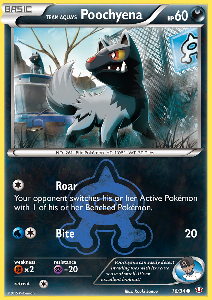 Team Aqua's Poochyena (16/34) [XY: Double Crisis] | Odin's Place