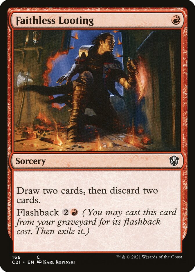 Faithless Looting [Commander 2021] | Odin's Place