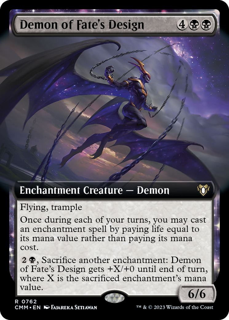 Demon of Fate's Design (Extended Art) [Commander Masters] | Odin's Place