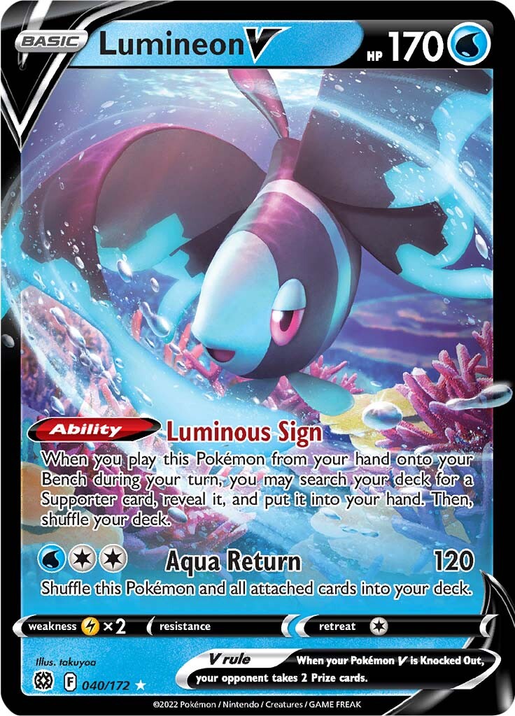 Lumineon V (040/172) [Sword & Shield: Brilliant Stars] | Odin's Place