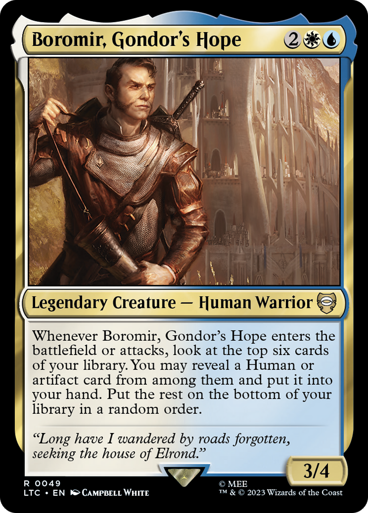 Boromir, Gondor's Hope [The Lord of the Rings: Tales of Middle-Earth Commander] | Odin's Place